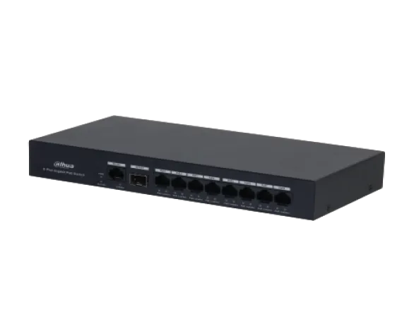 10-Port Economical Gigabit Switch with 8-Port PoE ( DH-PFS3110-8GT-65 )